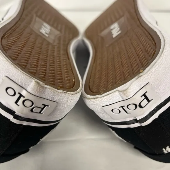 Polo by Ralph Lauren Black Canvas Sneakers