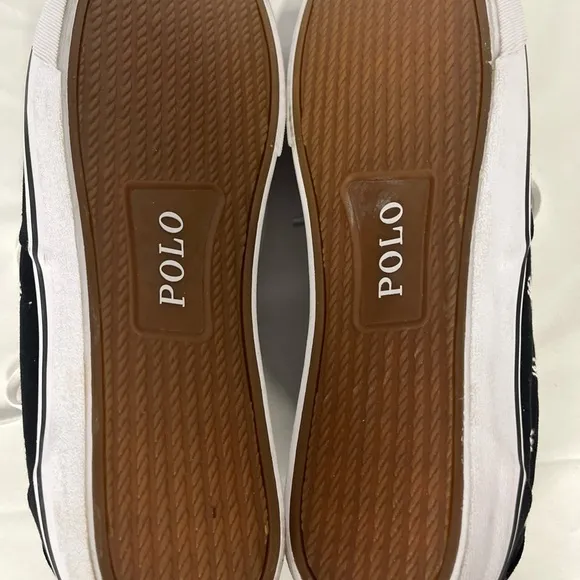 Polo by Ralph Lauren Black Canvas Sneakers