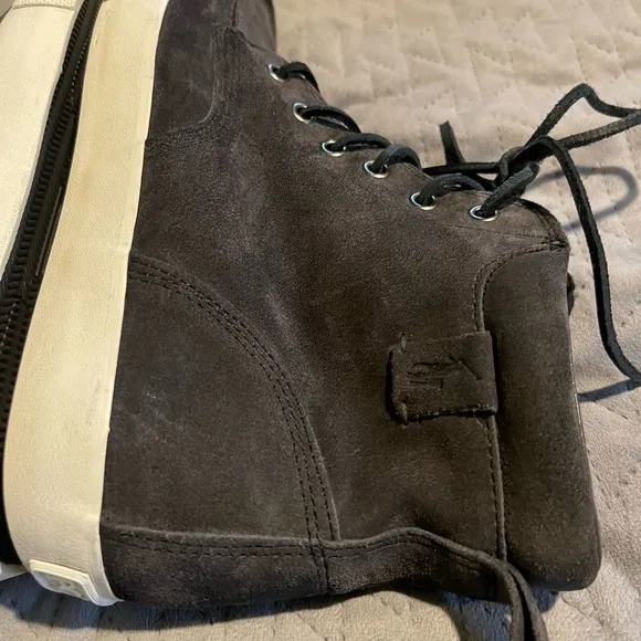 Polo Ralph Lauren‎ Calf suede shoes men’s size 10D gray EUC