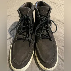 Polo Ralph Lauren‎ Calf suede shoes men’s size 10D gray EUC