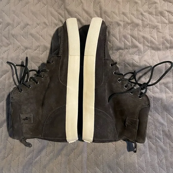 Polo Ralph Lauren‎ Calf suede shoes men’s size 10D gray EUC