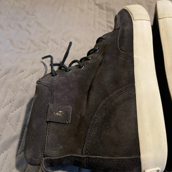 Polo Ralph Lauren‎ Calf suede shoes men’s size 10D gray EUC