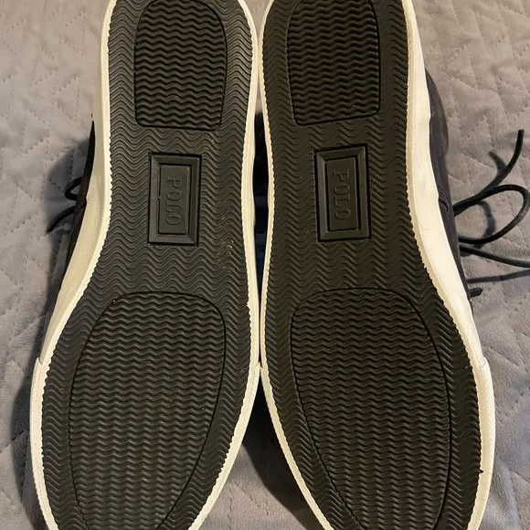 Polo Ralph Lauren‎ Calf suede shoes men’s size 10D gray EUC