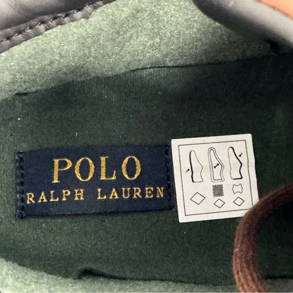 POLO RALPH LAUREN Dover Boys Boots US 5 Buckle Lace Up Rubber Duck Brown NEW