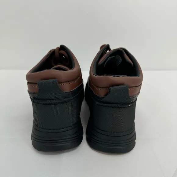 POLO RALPH LAUREN Dover Boys Boots US 5 Buckle Lace Up Rubber Duck Brown NEW