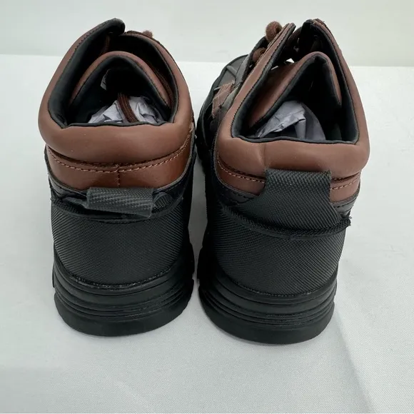 POLO RALPH LAUREN Dover Boys Boots US 6 Buckle Lace Up Rubber Duck Brown NEW