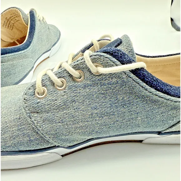 Polo Ralph Lauren Faxon Low Sneaker Men Denim Blue Size 11.5D EU 45