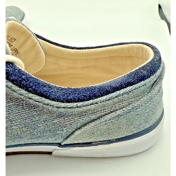 Polo Ralph Lauren Faxon Low Sneaker Men Denim Blue Size 11.5D EU 45