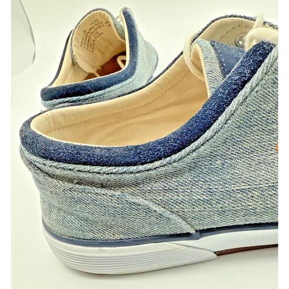 Polo Ralph Lauren Faxon Low Sneaker Men Denim Blue Size 11.5D EU 45