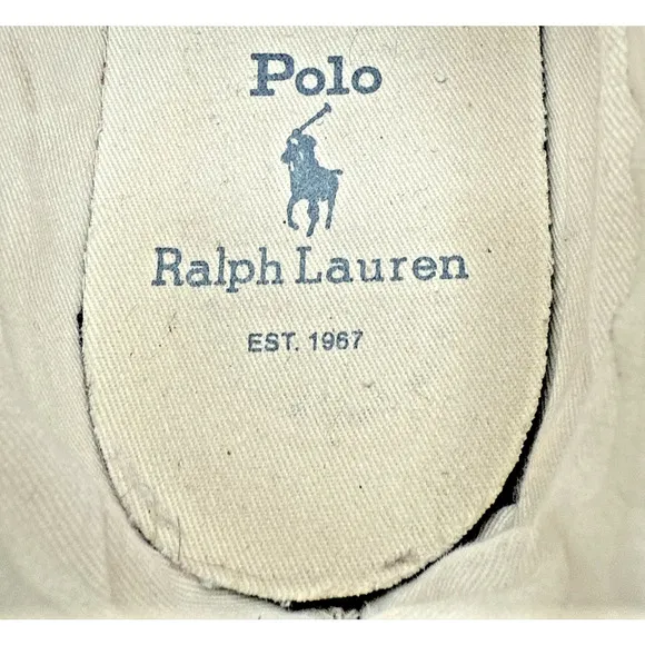 Polo Ralph Lauren Faxon Low Sneaker Men Denim Blue Size 11.5D EU 45