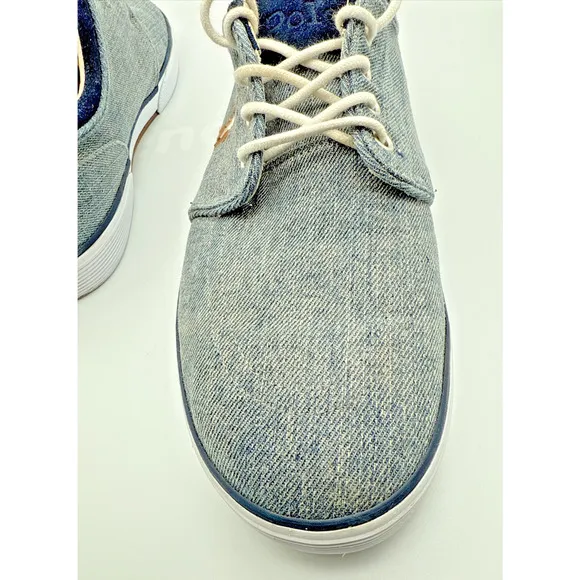 Polo Ralph Lauren Faxon Low Sneaker Men Denim Blue Size 11.5D EU 45