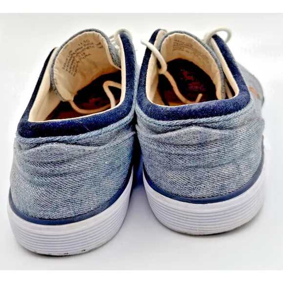 Polo Ralph Lauren Faxon Low Sneaker Men Denim Blue Size 11.5D EU 45