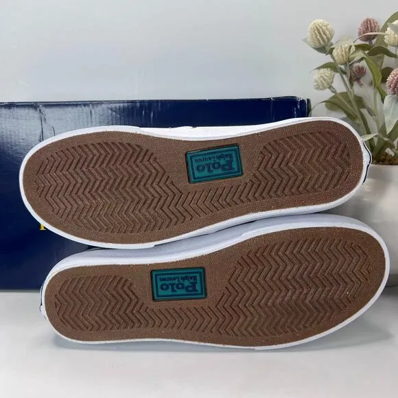 Polo Ralph Lauren Keaton Pony Low-Top Canvas Sneaker Light Blue Men 9.5D NWB