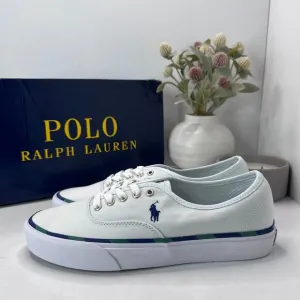 Polo Ralph Lauren Keaton Pony Low-Top Canvas Sneaker Light Blue Men 9.5D NWB