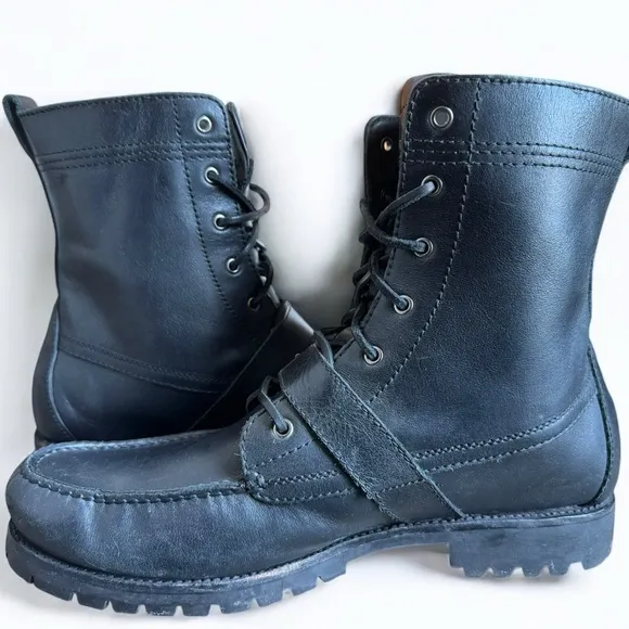 Polo Ralph Lauren Men’s black Ranger boots size 12.5