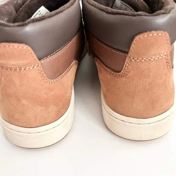 Polo Ralph Lauren Men's Nubuck Brown Leather Sneaker Boots 10.5