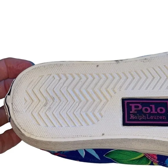 Polo Ralph Lauren Men’s Size 10 Keaton Floral Canvas Sneakers Tropical print NWT