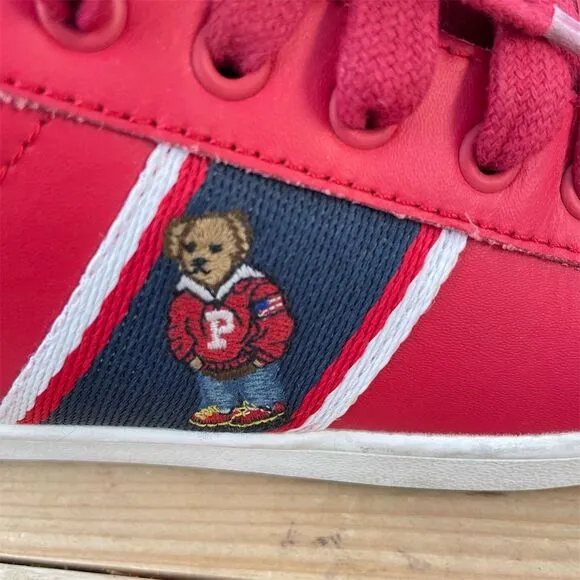 Polo Ralph Lauren Quilton Bear Boys' Sneakers Red/Navy Size US 5