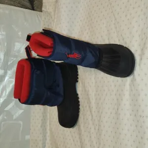 Polo Ralph Lauren rain and snow boots sz 3 little kids