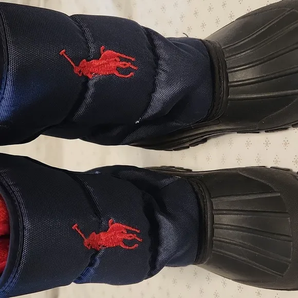 Polo Ralph Lauren rain and snow boots sz 3 little kids