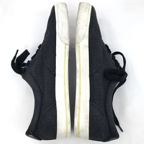 Polo Ralph Lauren Vaughn Matte Black Ripstop Sneaker Deck Shoes