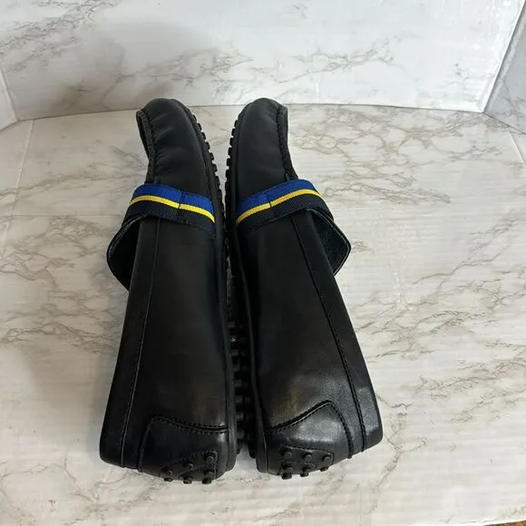 Polo Ralph Lauren Wessel Men's Shoes Size 12D Drivers Buckled Black Leather