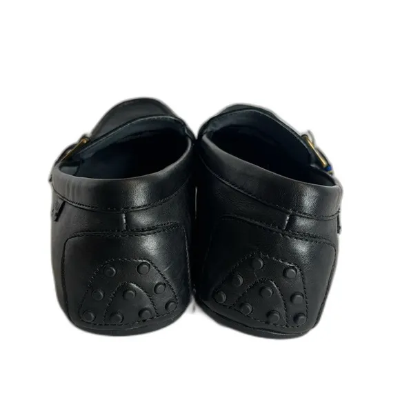 Polo Ralph Lauren Wessel Men's Shoes Size 12D Drivers Buckled Black Leather
