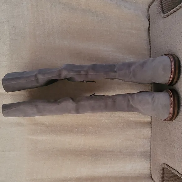POUR LA VICTOIRE JERRI GRAY LUSH SUEDE OVER THE KNEE BOOTS