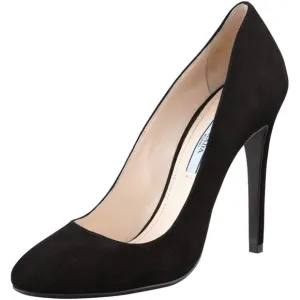 Prada almond toe suede pumps, size 38 (7-7.5) 100% Authentic!