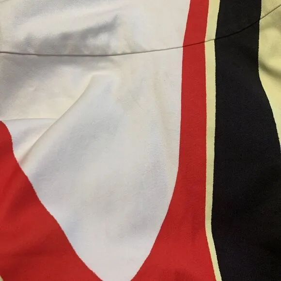Prada Authentic White Red Black Tank Mini Dress 4 IT 40 Small