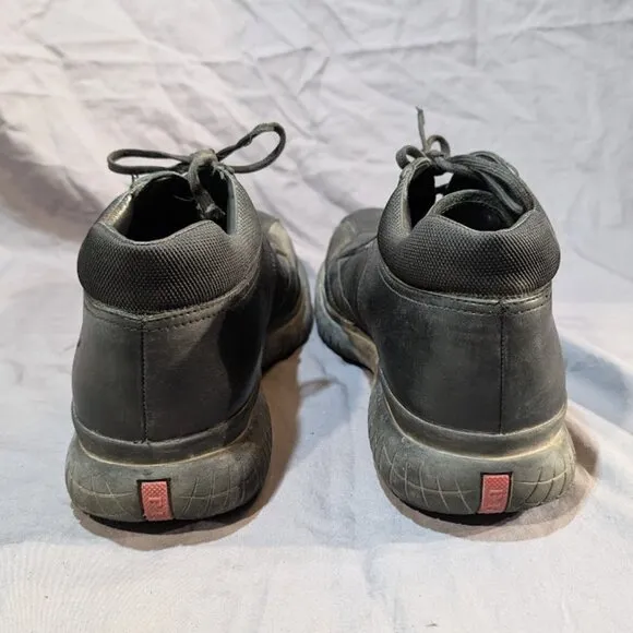 Prada Black Leather and Canvas Sneakers Men Size 9