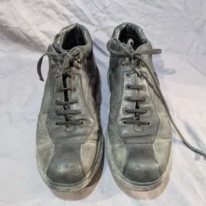 Prada Black Leather and Canvas Sneakers Men Size 9