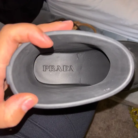 Prada Black Rubber Boots