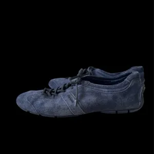 PRADA Men's Blue Suede Shoes