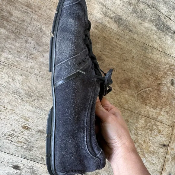 PRADA Men's Blue Suede Shoes