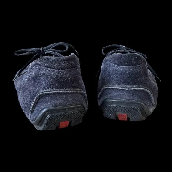 PRADA Men's Blue Suede Shoes