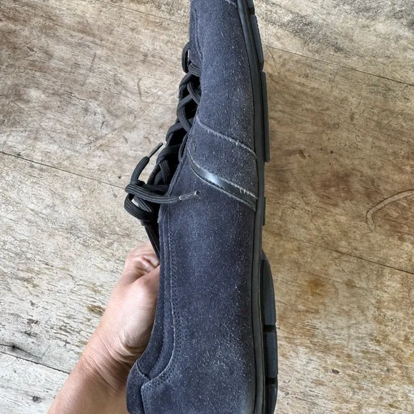 PRADA Men's Blue Suede Shoes