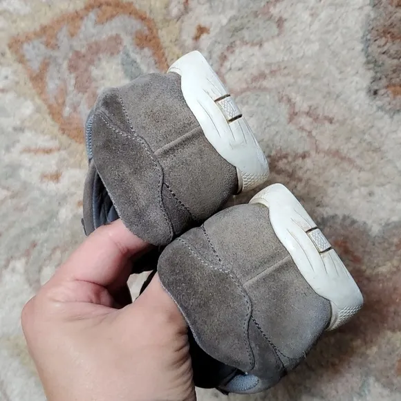 Prada suede velcro boy shoes