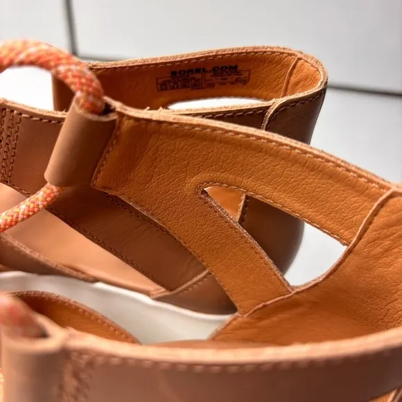 Price firm SOREL Cameron Flatform Lace-Up Wedge Sandals Size 8.5