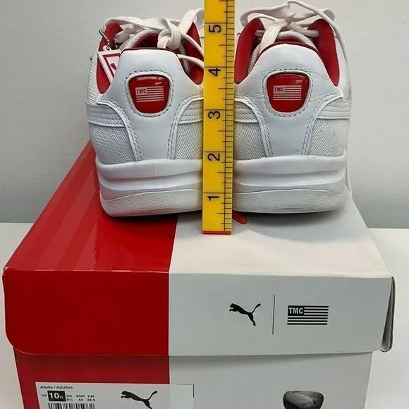 Puma California TMC Nipsey Hussle‎ White Red Sneakers Casual Shoes Size 10