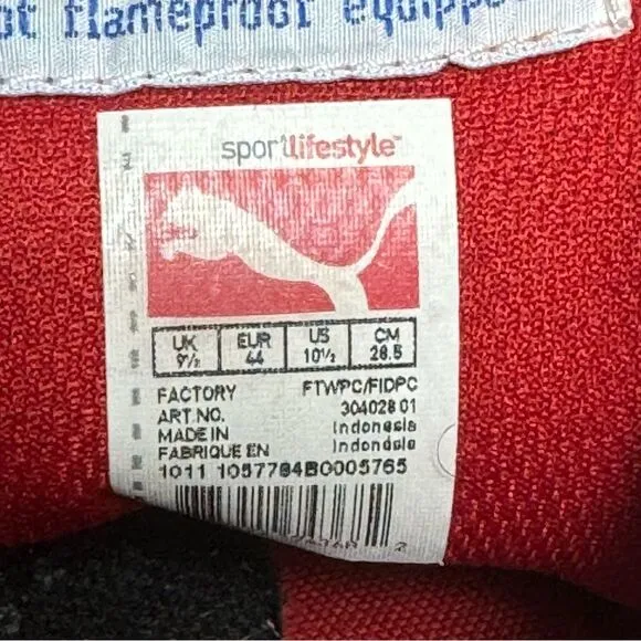 Puma Drift Cat 4 SF Ferrari Leather Red/White Mens  Size 10.5 Shoes Sneakers