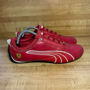 Puma Drift Cat 4 SF Ferrari Leather Red/White Mens  Size 10.5 Shoes Sneakers