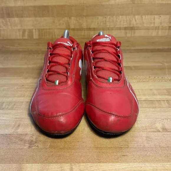Puma Drift Cat 4 SF Ferrari Leather Red/White Mens  Size 10.5 Shoes Sneakers