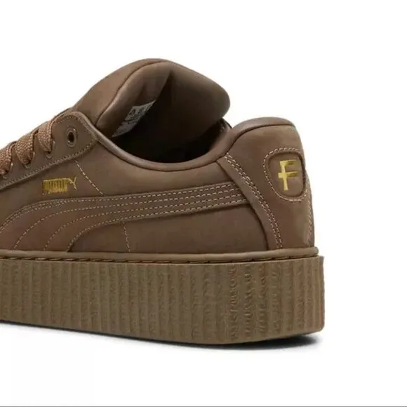 Puma Fenty x Creeper Phatty Brown Womens Casual Shoes 399865-01 NEW Multi Sz