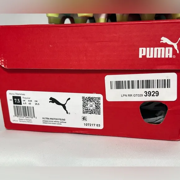 PUMA Men's Ultra Match Fg/Ag Soccer Shoes Size: 7.5 - NIB