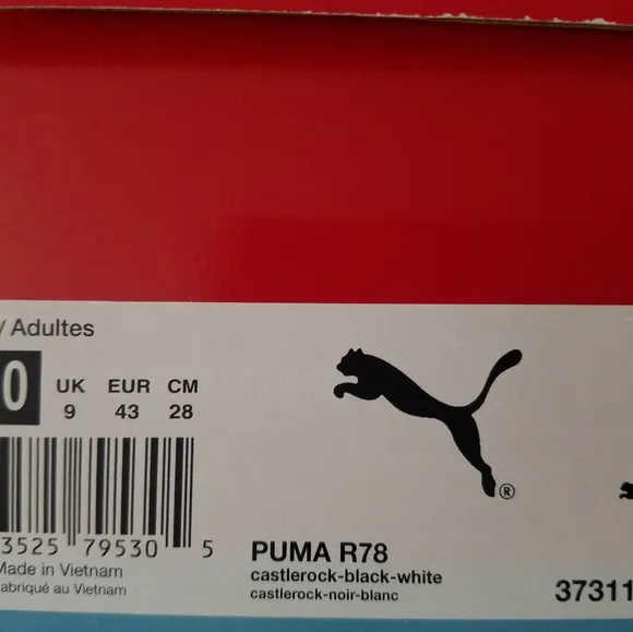 Puma R78 Running Shoes. New. Mens Sizes