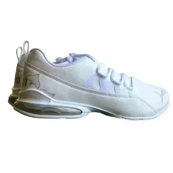 Puma Raize Prowl Mandala Womens 10 Wide Synthetic Sneaker Shoes White Vegan NEW