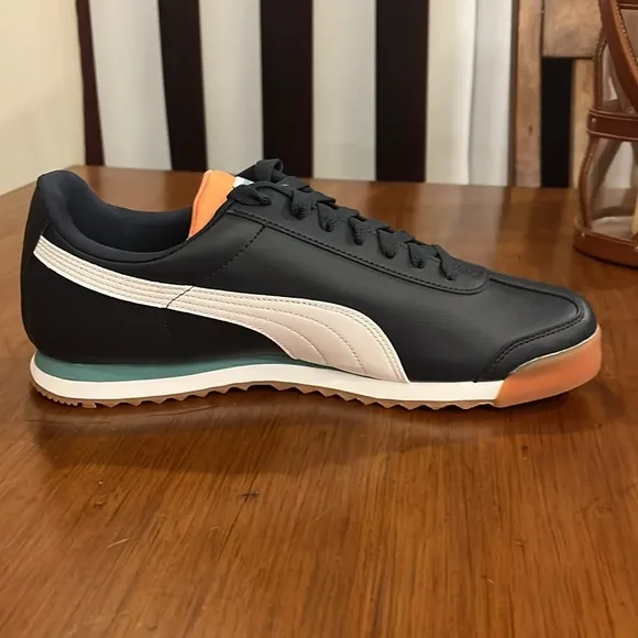 Puma Roma Basic Shoes Sneakers new 369571 37 Parisian Night Blue Mens Size 10