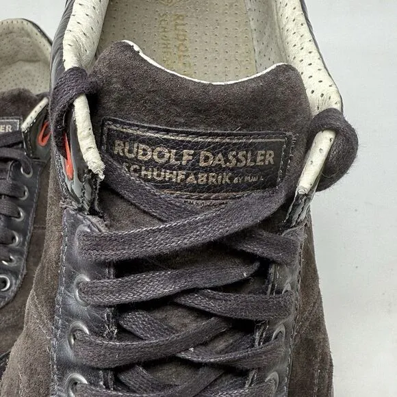 Puma Rudolph Dassler Sneakers Mens 10 Brown Gold Suede Leather Preppy Shoes