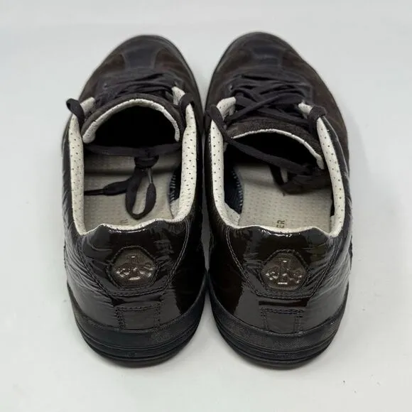 Puma Rudolph Dassler Sneakers Mens 10 Brown Gold Suede Leather Preppy Shoes